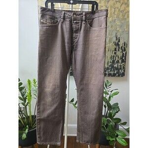 Diesel Jeans Men 34x28 Brown Braddom Regular Slim Carrot Denim Pants 008QU